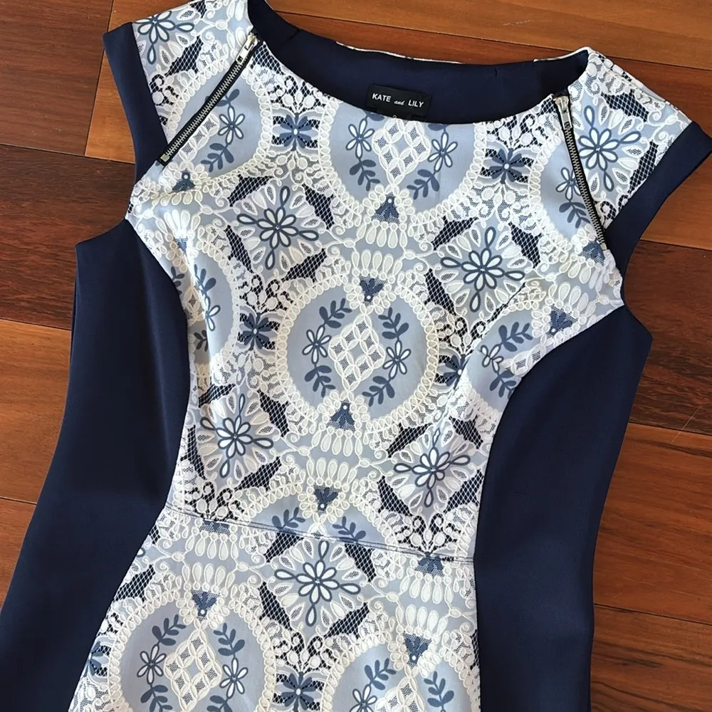 Kate & Lily cocktail dress Blue Size 8 - Image 2