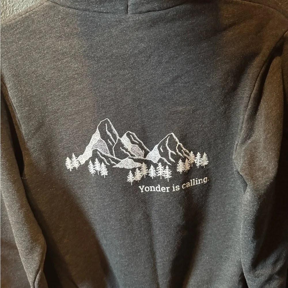 Women’s American Apparel Charcoal Yellowstone Zip Up Hoodie - Image 5