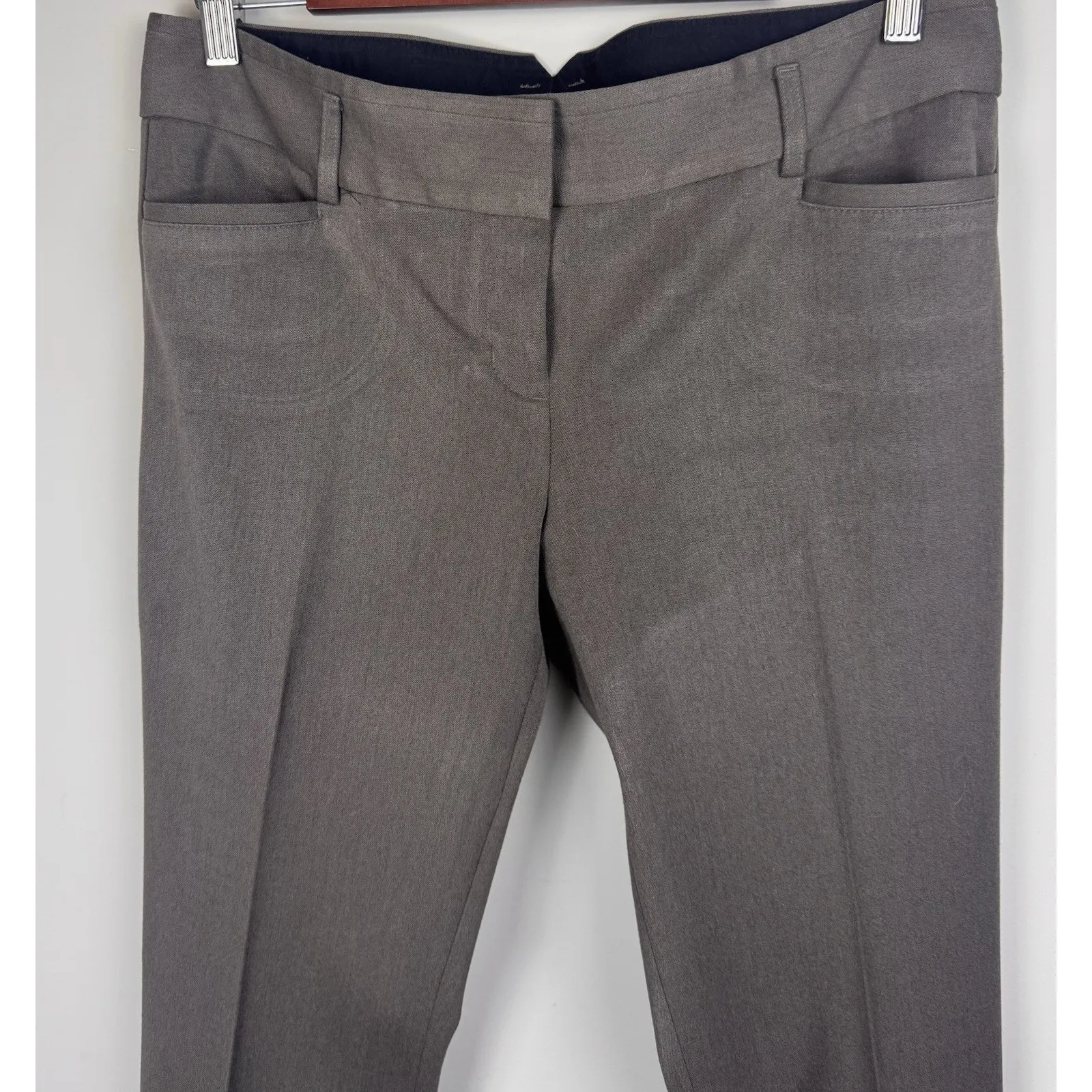 Express Womens 8R Pants‎ Cool Brown  Columnist Barely Boot Mid Rise Office - Image 3