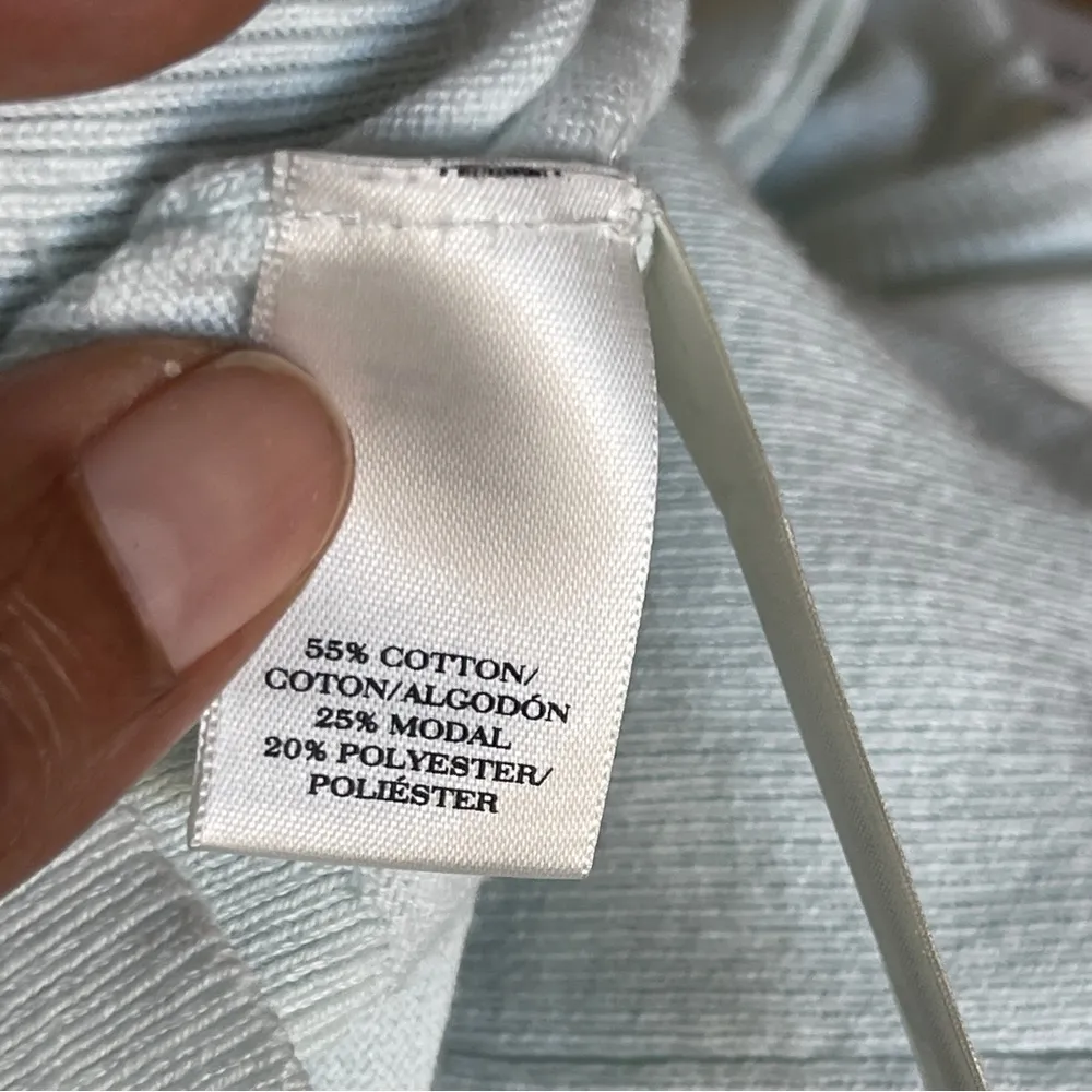 ANN TAYLOR | Light Teal Button Down Cardigan Sweater Sz XSP - Image 8