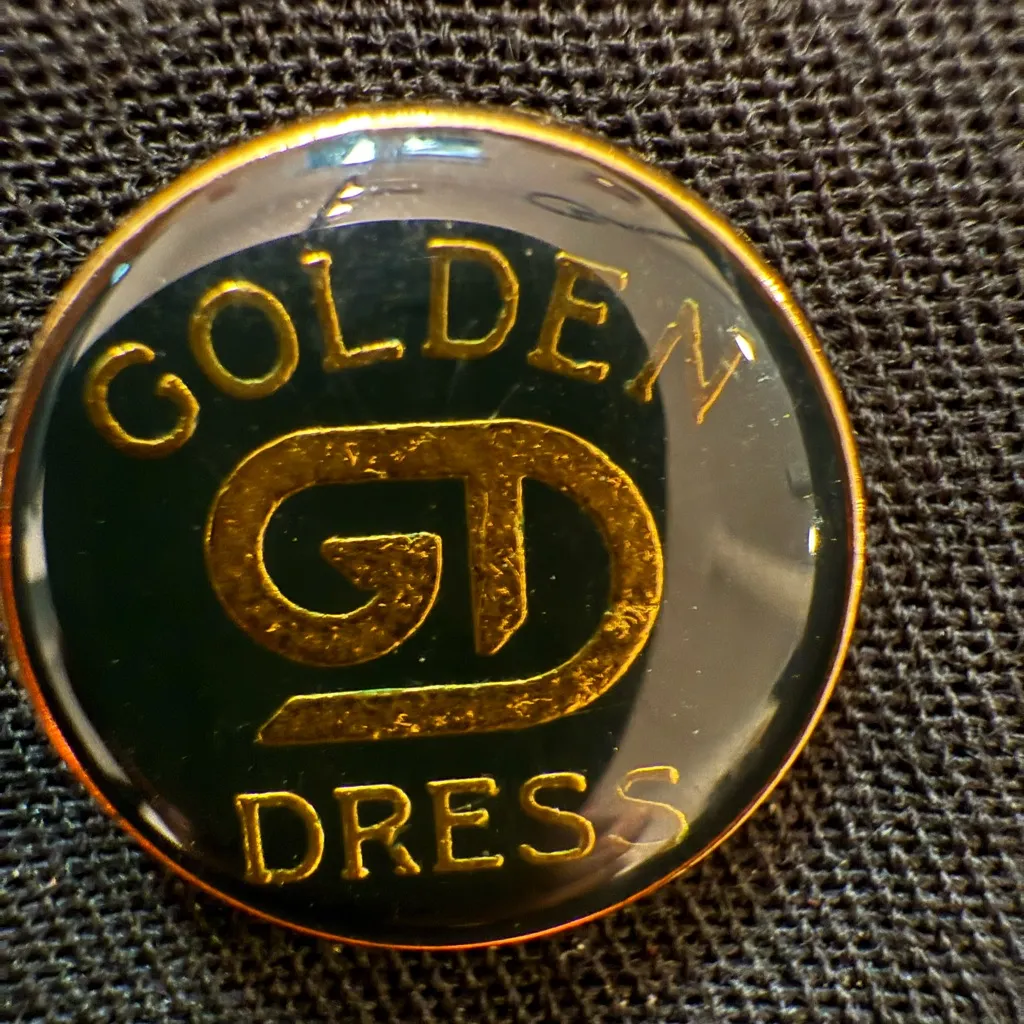 Vintage Golden Dress Black Equestrian Show Jacket Made in Germany Size 14 - Image 8