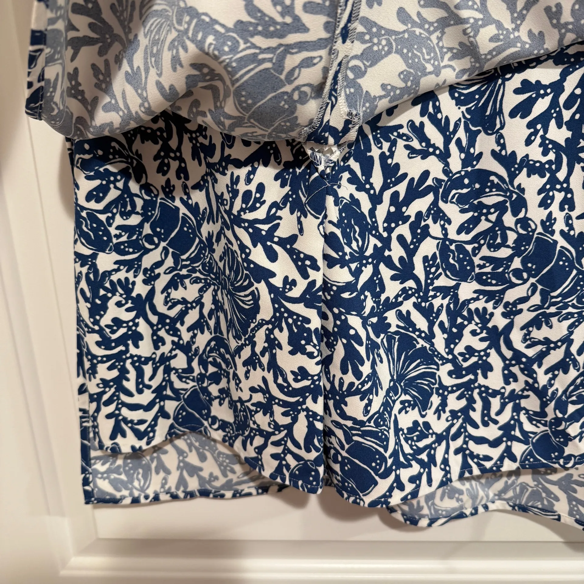 Lilly Pulitzer Jonna Shift Romper Krillin It Oyster Bay Navy Size 00 NWT - Image 11