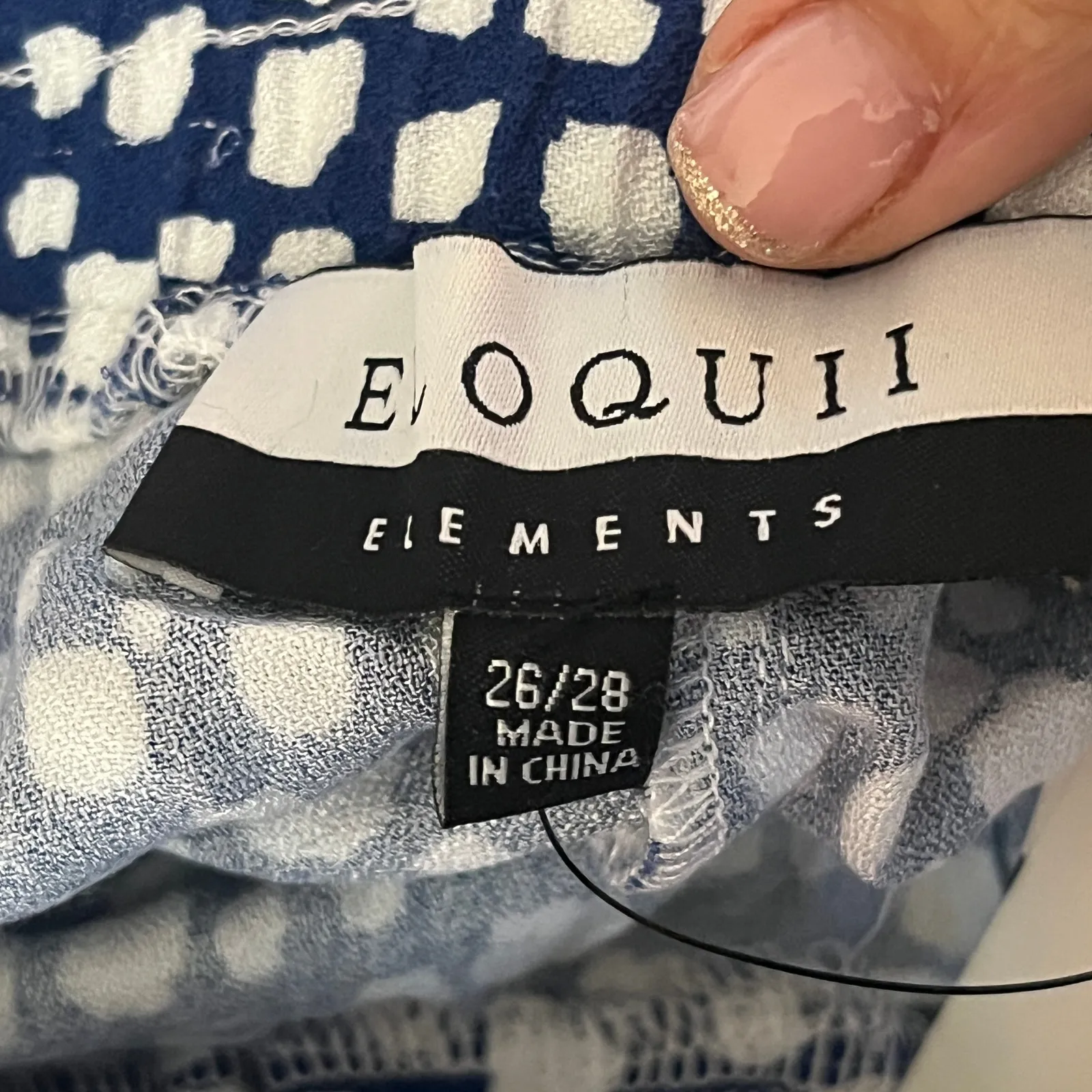 ELOQUII Elements Dot Peplum Top Pants Set Chic Polished Women Plus 26/28 NWT Blue Size undefined - Image 8