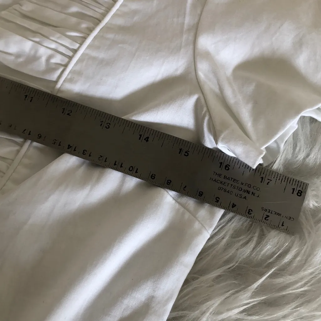 BCBGeneration white cotton ruched‎ blouse - Image 6