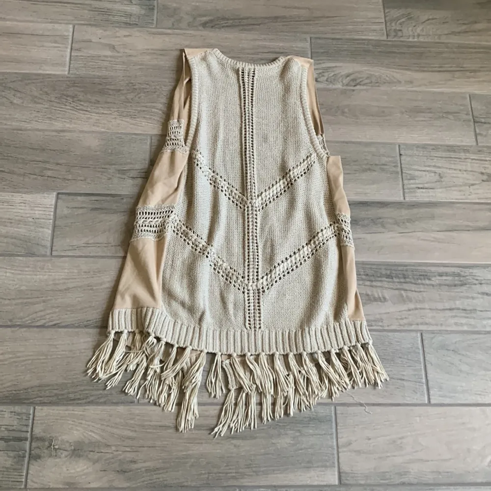 Inc sweater fringe vest - Image 4