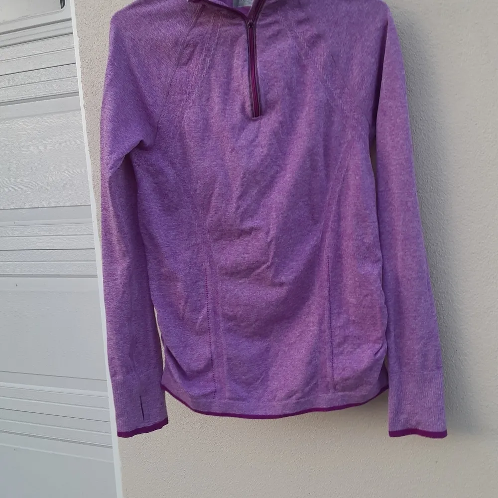 Athleta Activewear Top Long Sleeve Half Zip M Pink Size M - Image 2