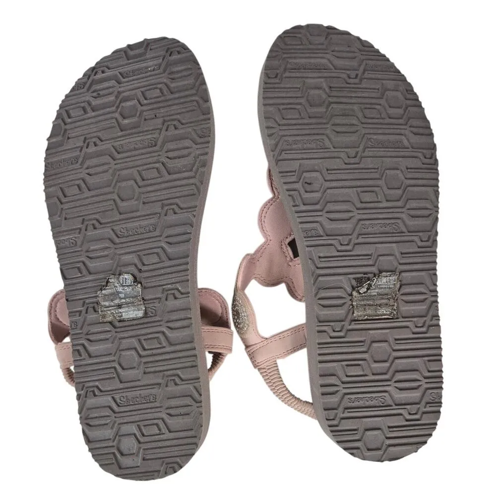 Skechers Meditation Women's Sz 9 Vegan Sling Back Sandals Yoga Foam Pink - Image 5
