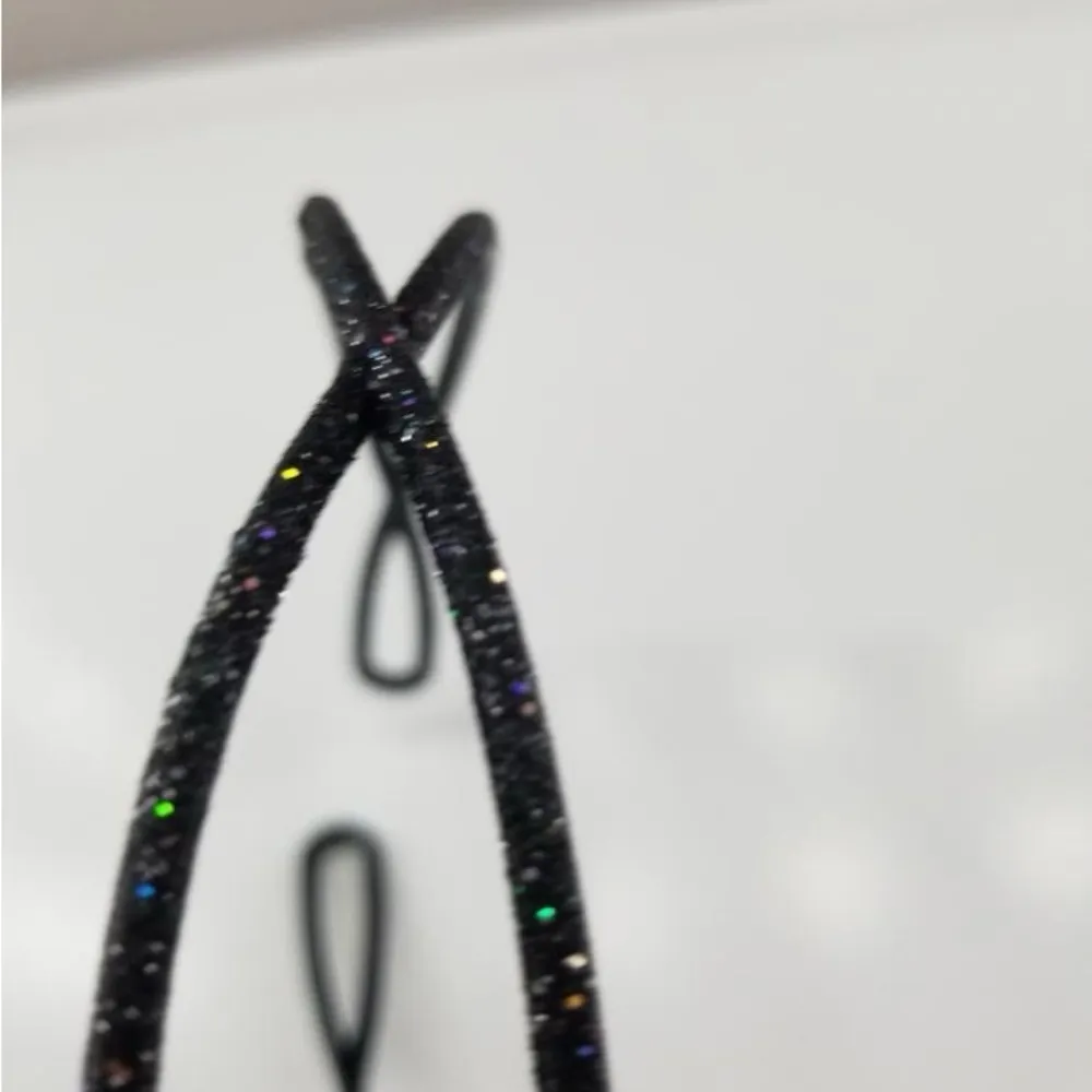 Elegant Black Rhinestone Headband - Image 2