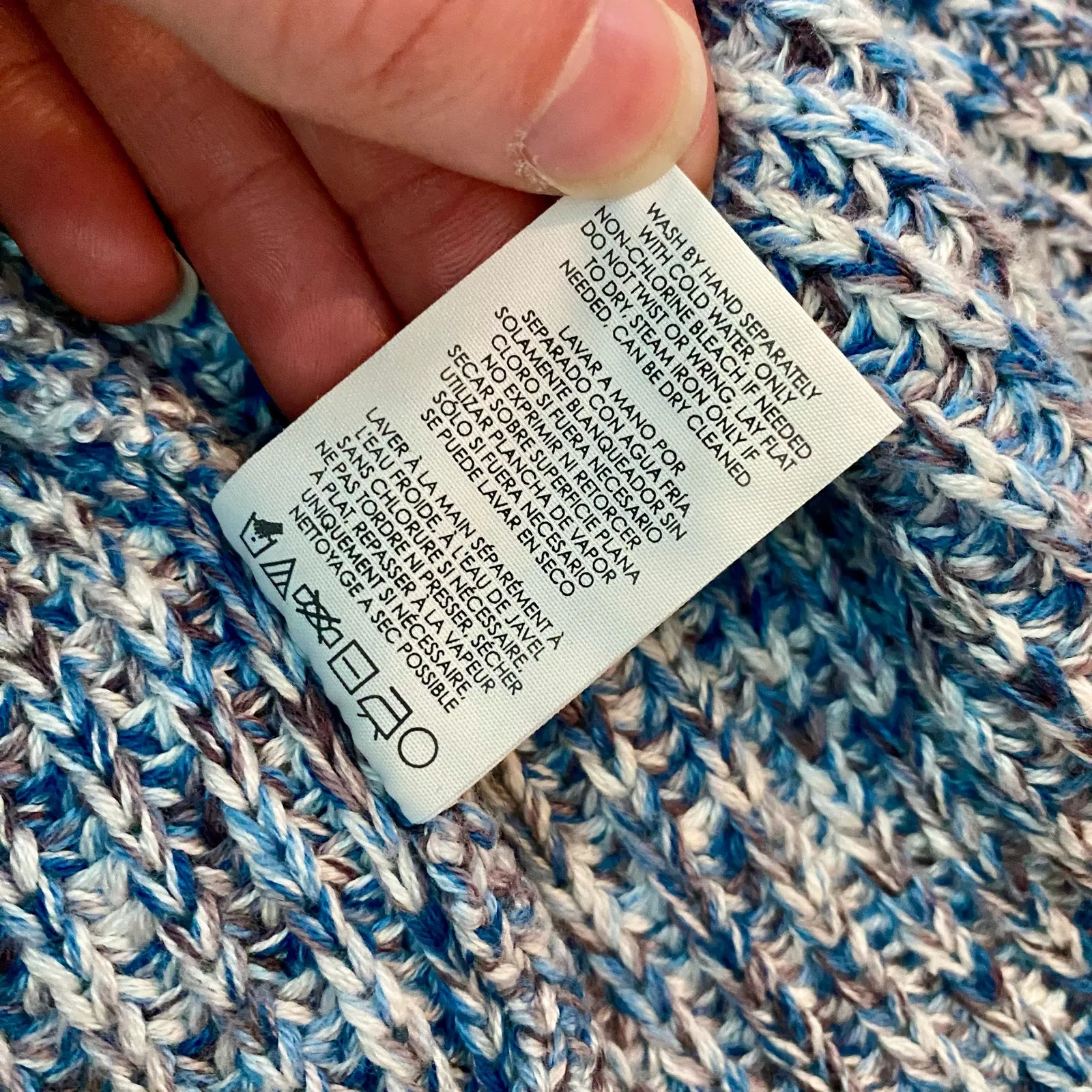 CAbi Love Carol Napa #3165 Blue Knit Duster Vest Womens XXS - Image 12