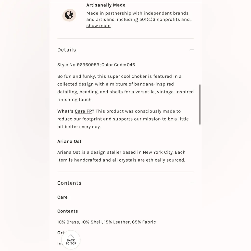 NWOT Free People + Ariana Ost Alpha Choker - Image 7