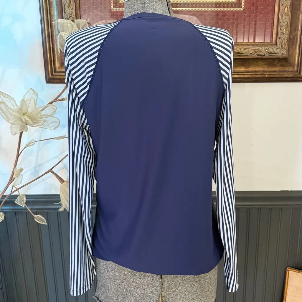 Krimson Klover Mae Long Sleeve Sun Swim Shirt ~ Size Large 💚🍄 Blue - Image 4