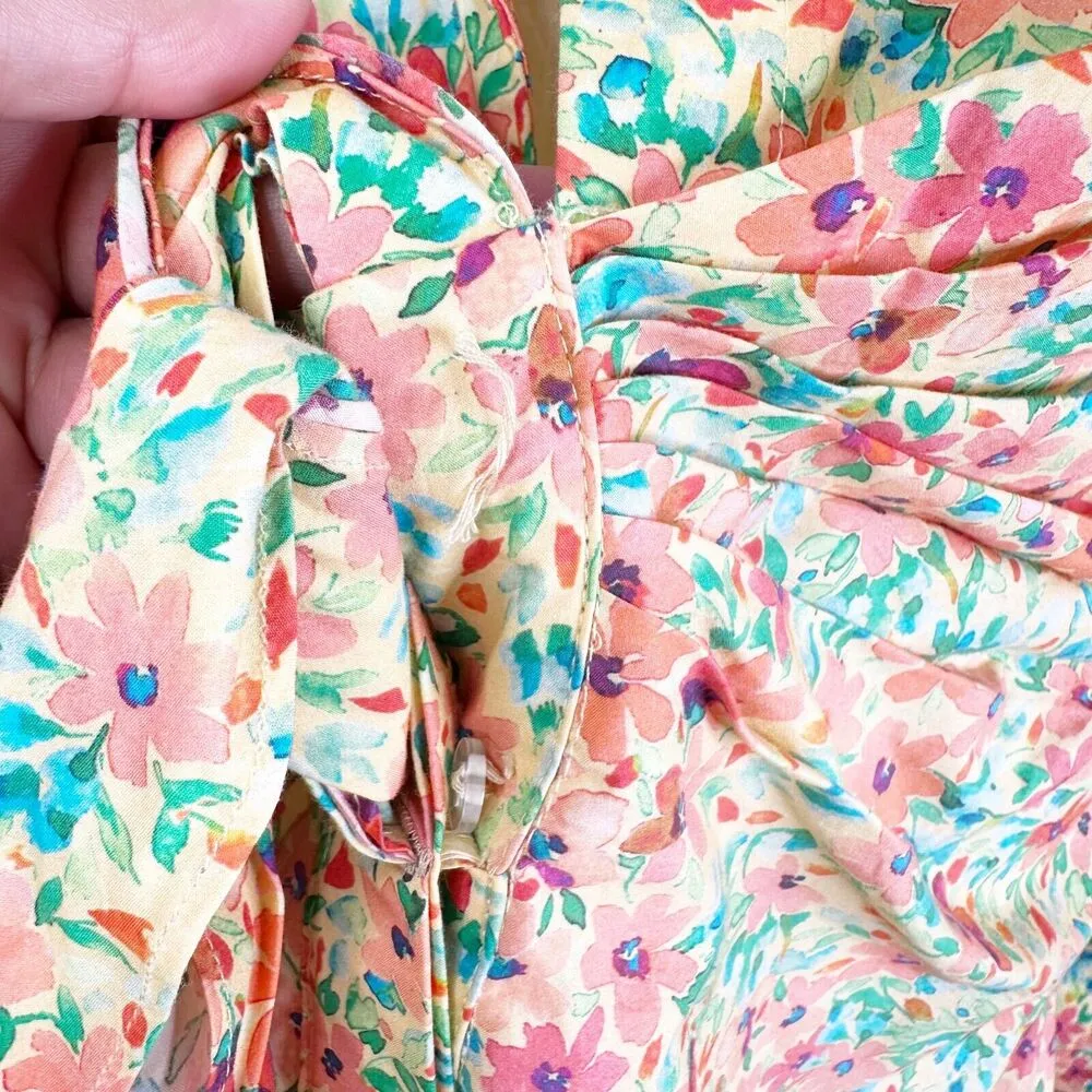 NEW Lovers + Friends Revolve Aja Mini Dress in Summer Field Floral Size Small - Image 10