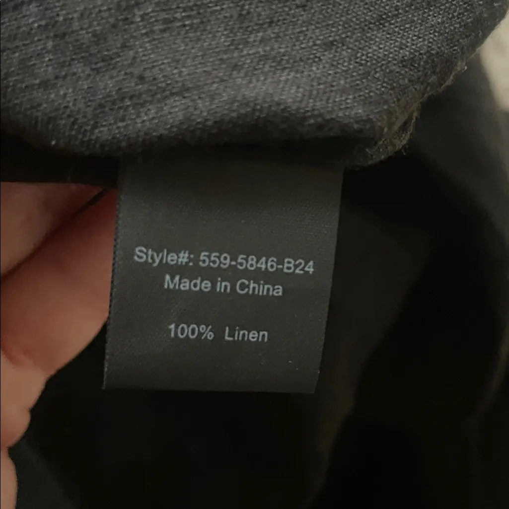 Jenni Kayne Day Dress Midi Linen Black - Image 17