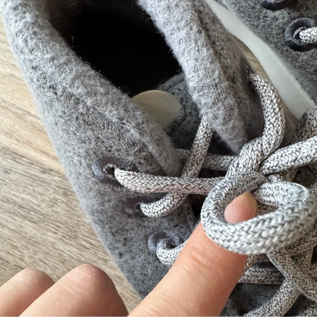 Allbirds Grey Wool High Top Lace Up Sneakers Womens 8 Casual Shoes Classic - Image 7