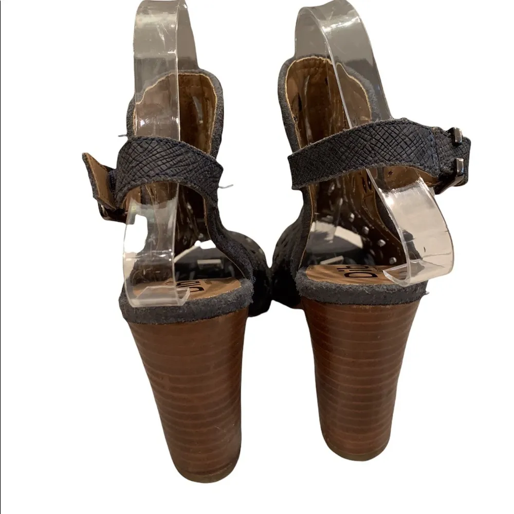 Diba Leather Cut Out Open Toe Slingback Sandals. Size 9 - Image 8