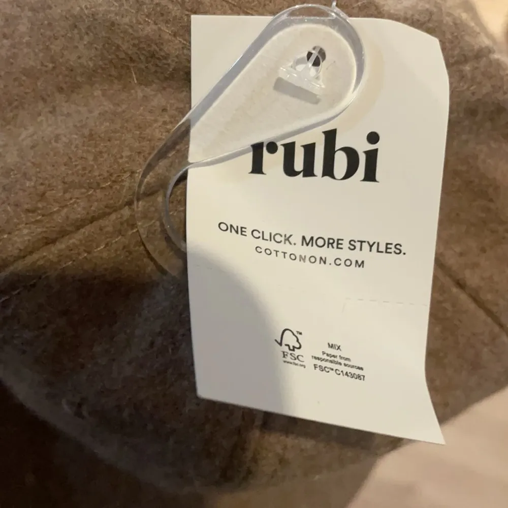 2/$20 New Cotton on classic dad hat coco bean felt wool - Image 9