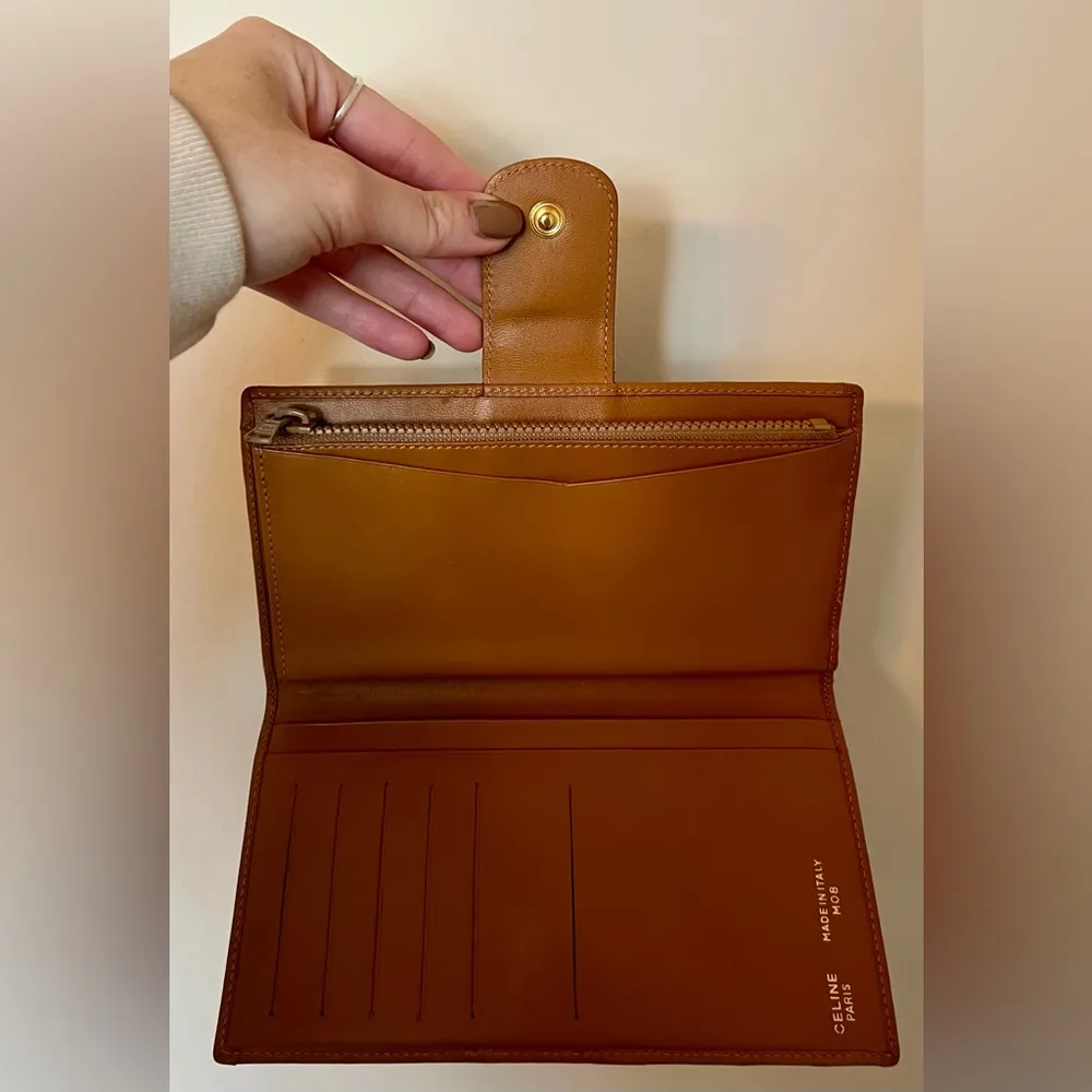 Celine Macadam Long Leather Wallet - Image 4
