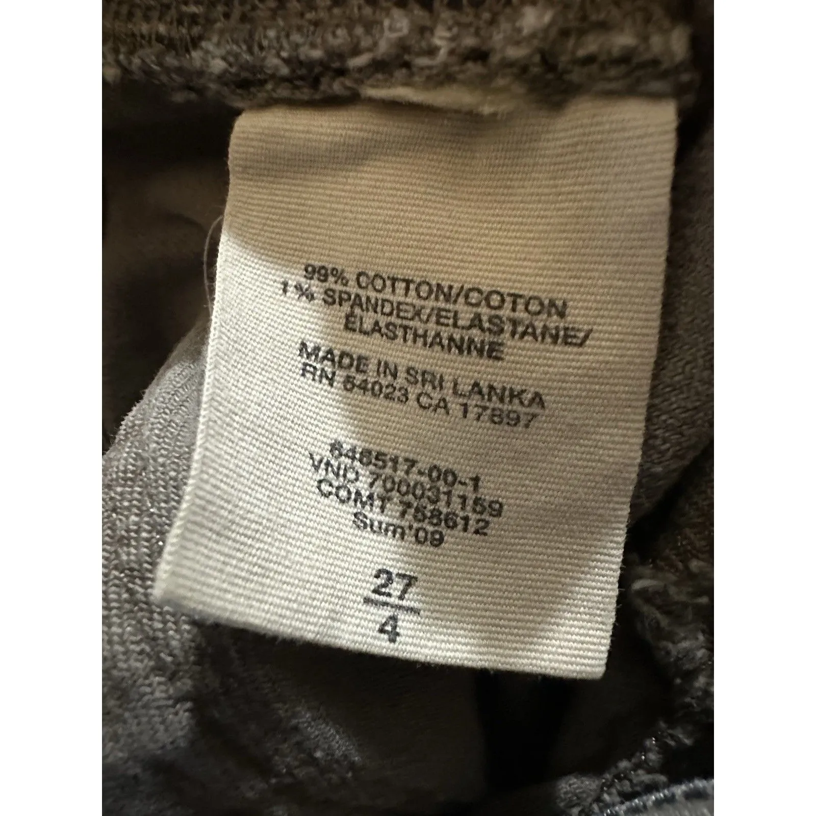 Gap Limited Edition Straight Leg Jeans w/Stretch Brown-Taupe Women Sz 4/27 VTG - Image 6