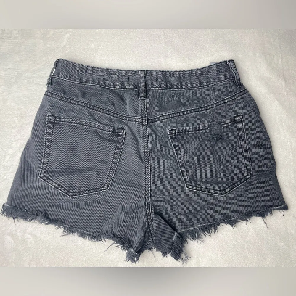 Pacsun Shorts Size 28 High Rise Festival Women's Grey Frayed - Image 2
