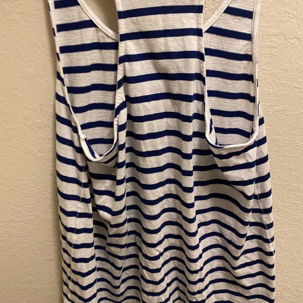 Victoria’s Secret Pink white and blue striped tank top - Image 5