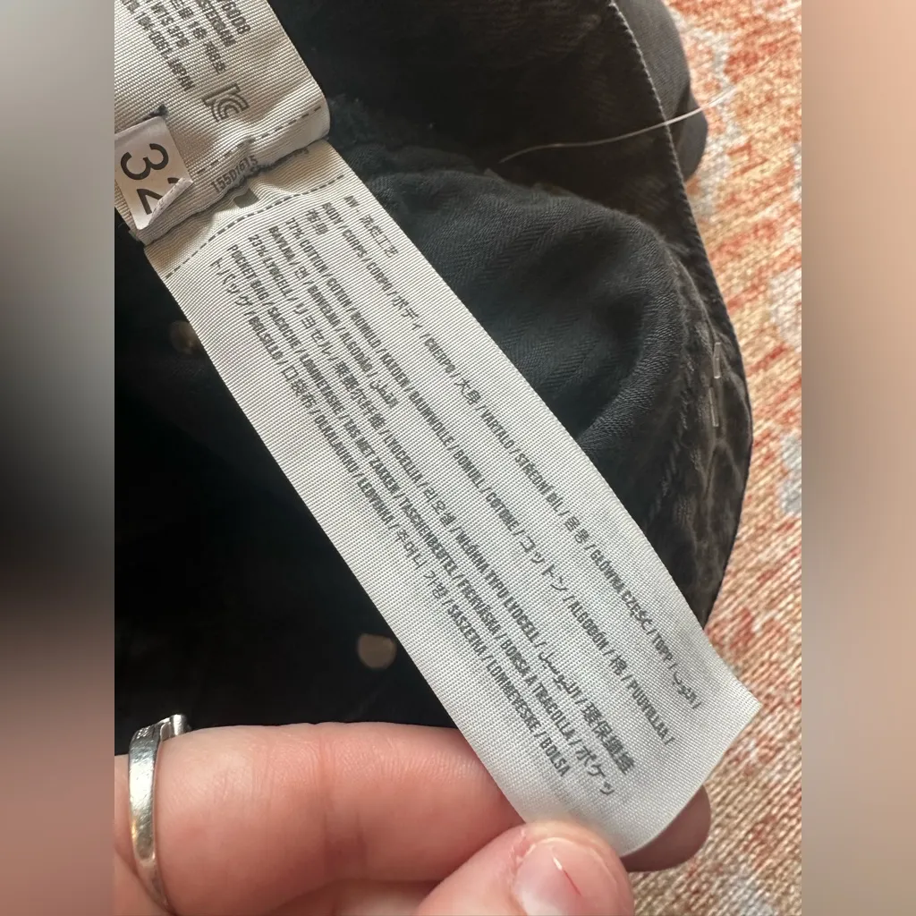 NWT Abercrombie and Fitch Drapey Rigid High Rise Loose Jean black size 34 18R - Image 3