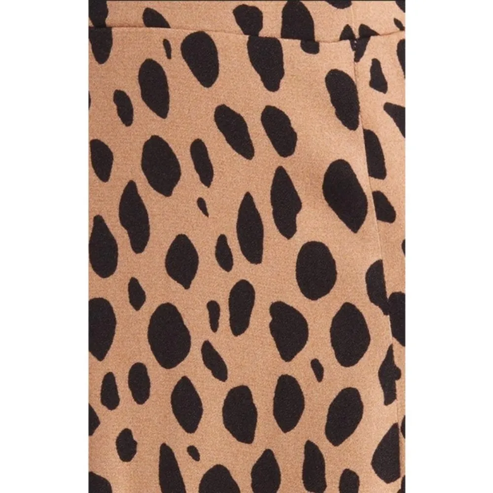 💕REFORMATION💕 Mara Midi Dress ~ Bobcat Animal Print 0 NWT - Image 9