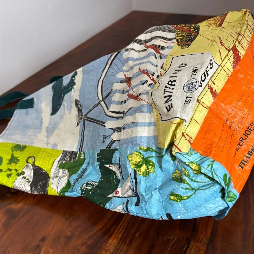 Trader Joe's‎ Reusable Grocery Tote Bag Boston Massachusetts - Image 4