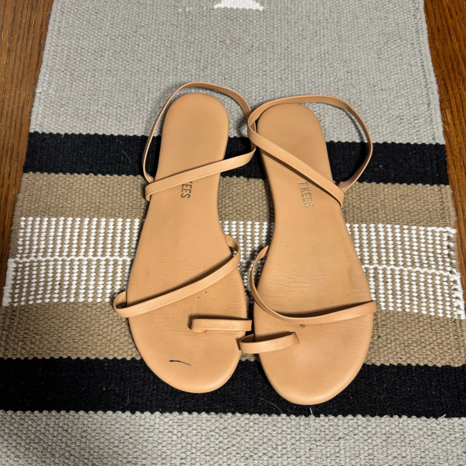 Tkees Mia Napa Minimal Sandal Women 8 Pout Tan Coastal Beach Boho Strappy - Image 3