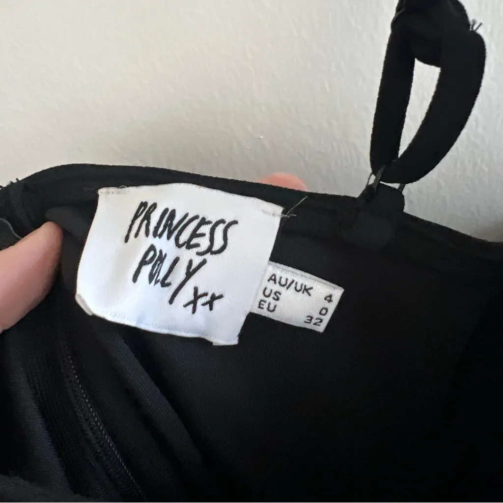 Princess Polly Black Midi Dress - Image 4