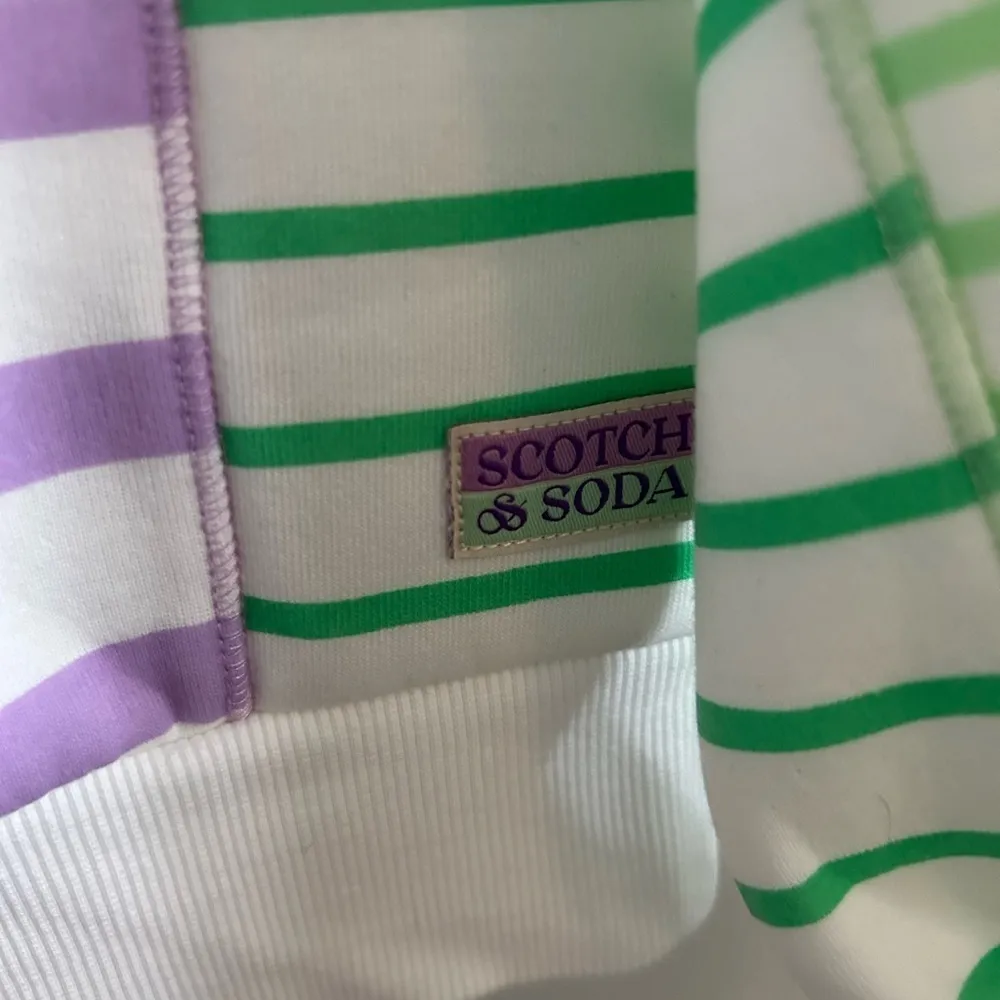 Scotch & Soda Stripped Relaxed-Fit Half Zip Sweater - Image 4