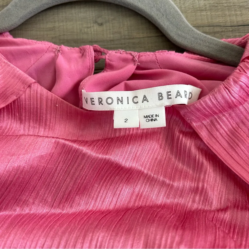 Veronica Beard Gracelynn Mini Dress Pink Sherbet 2 - Image 7