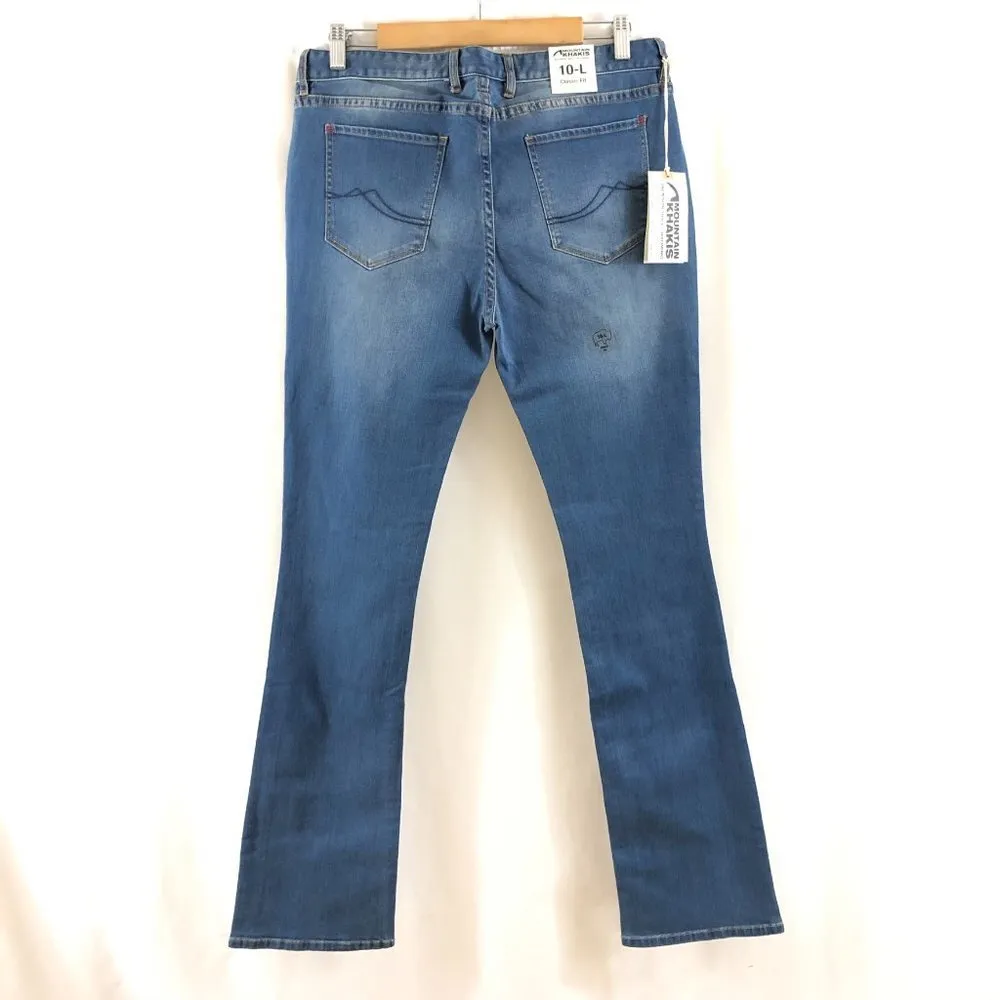 Mountain Khakis Womens Genevieve Boot Cut Jeans Classic Fit Light Wash Size 10L Blue - Image 2