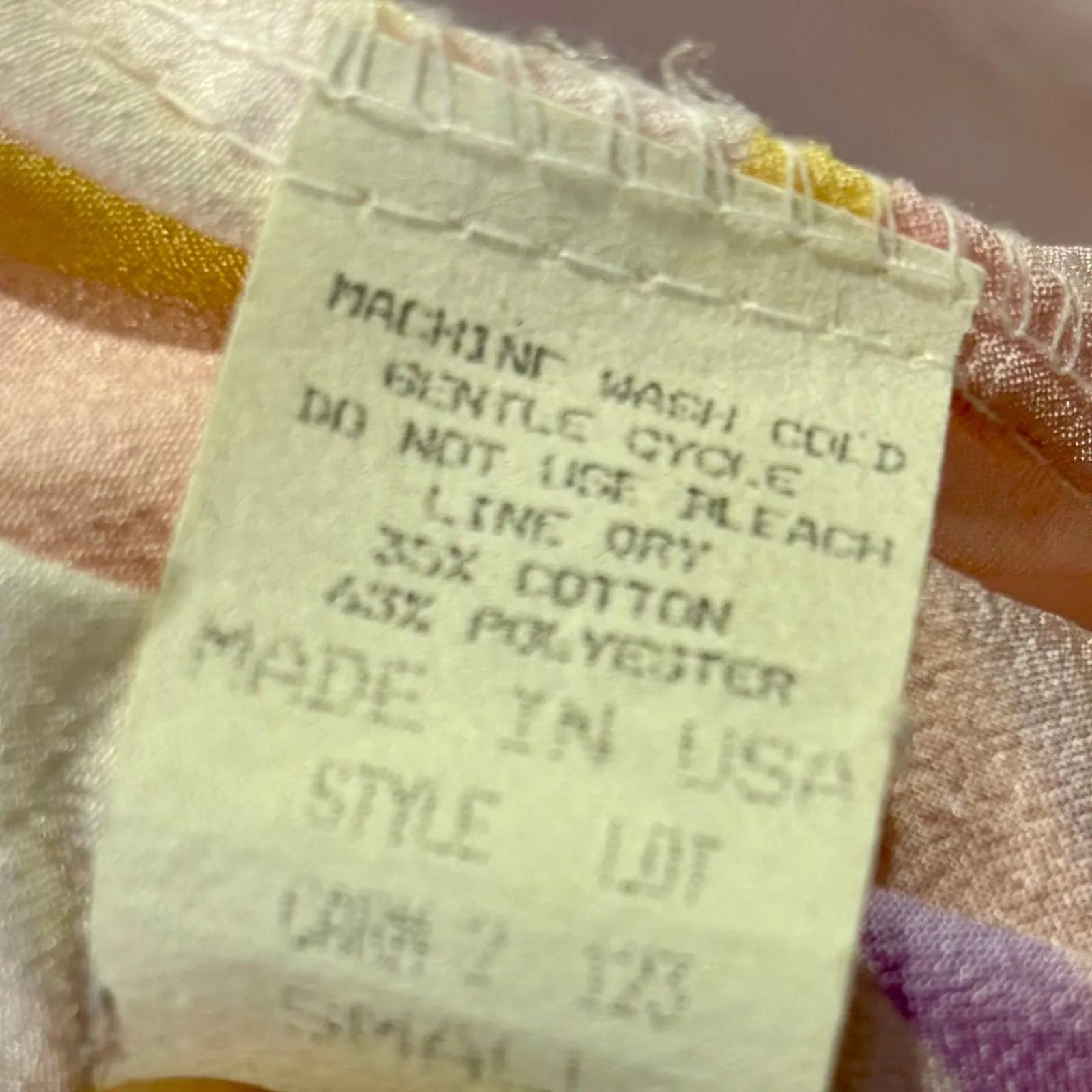 Vintage 90s Pink Pastel Geometric Square Print Kimono - Image 7