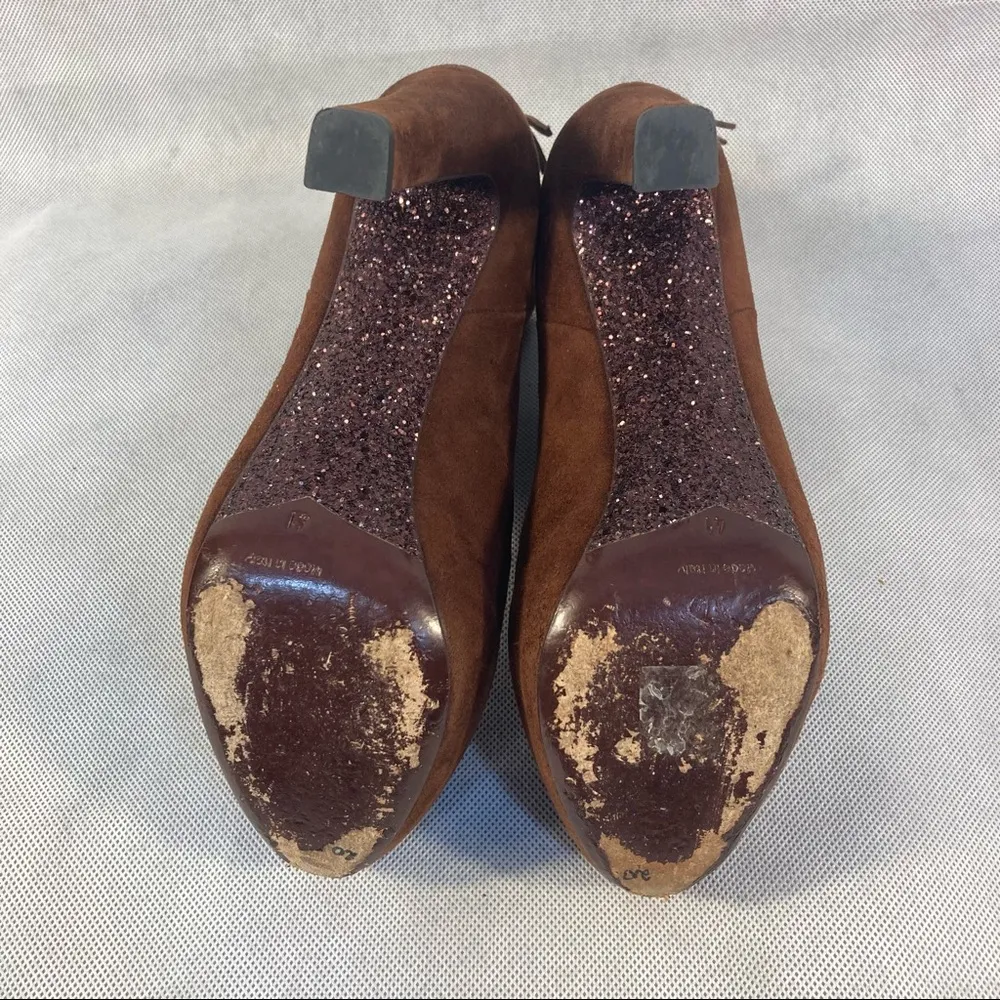 Miu Miu Suede Platform Booties - Image 6