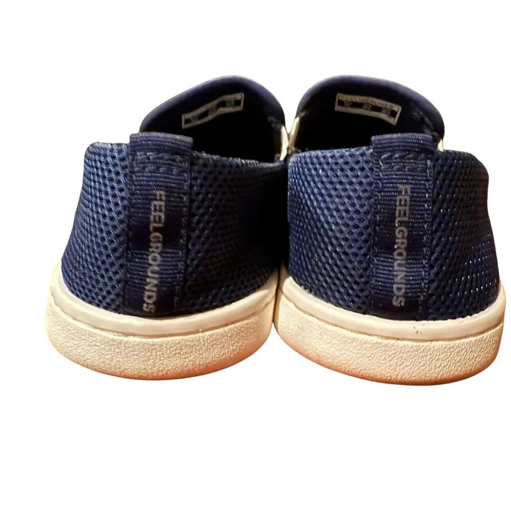 FeelGrounds drop top 6 mesh knit barefoot shoes slip on functional comfort xero Blue - Image 2