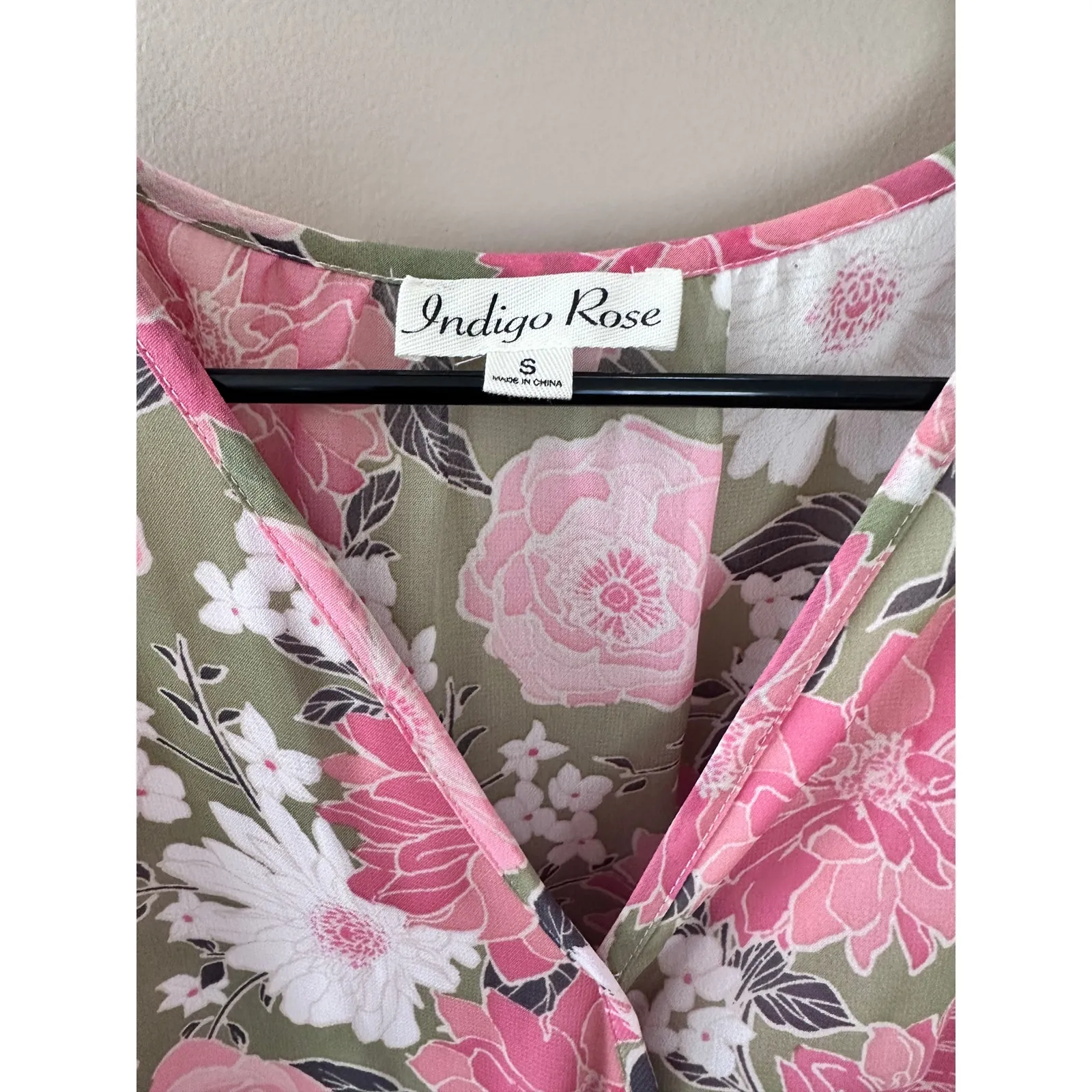 Indigo Rose Long Floral Pleated Women's Dress Pink - Image 4