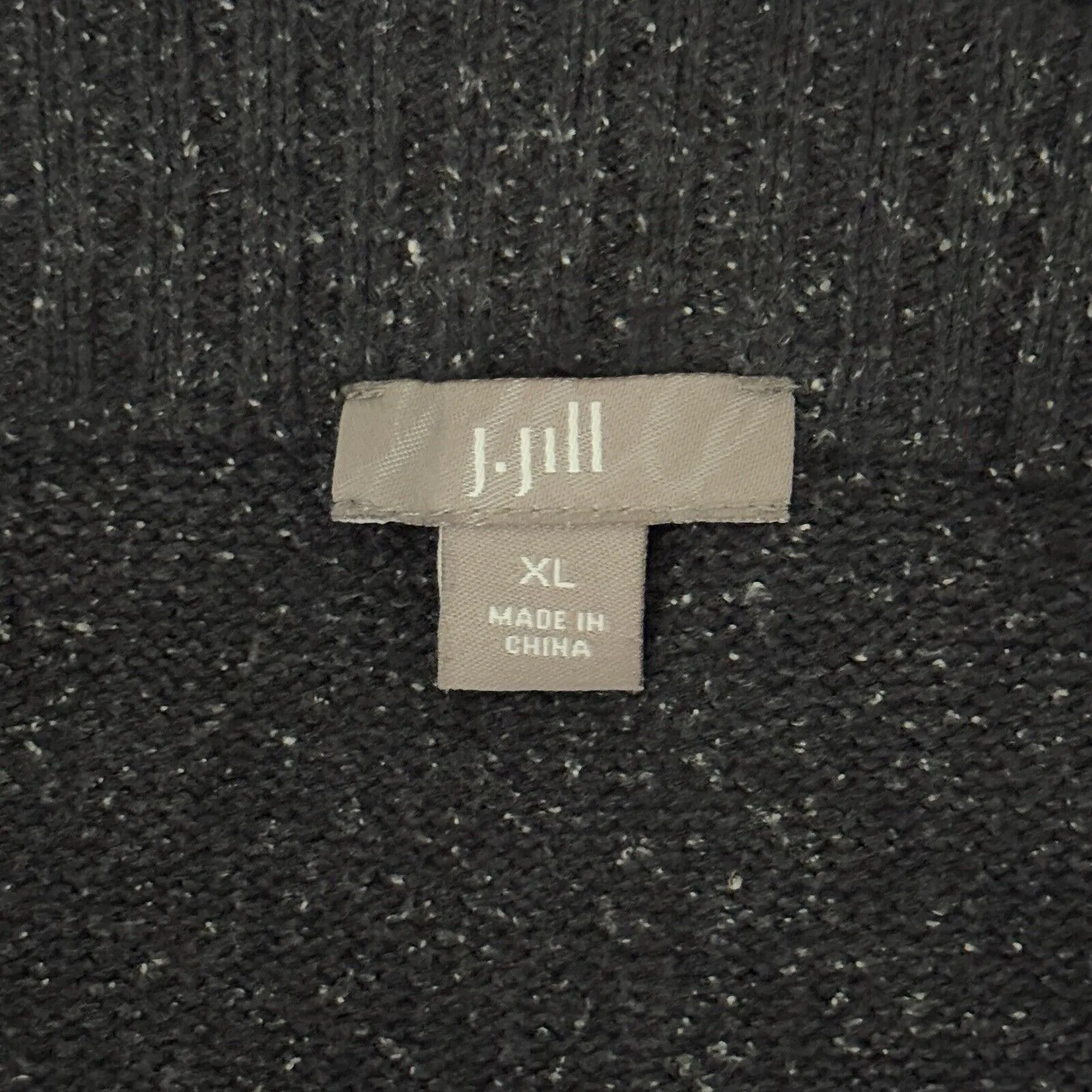 J. Jill Skirt Womens XL Gray Sweater Pencil Straight Silk Cotton Preppy Casual‎ - Image 5