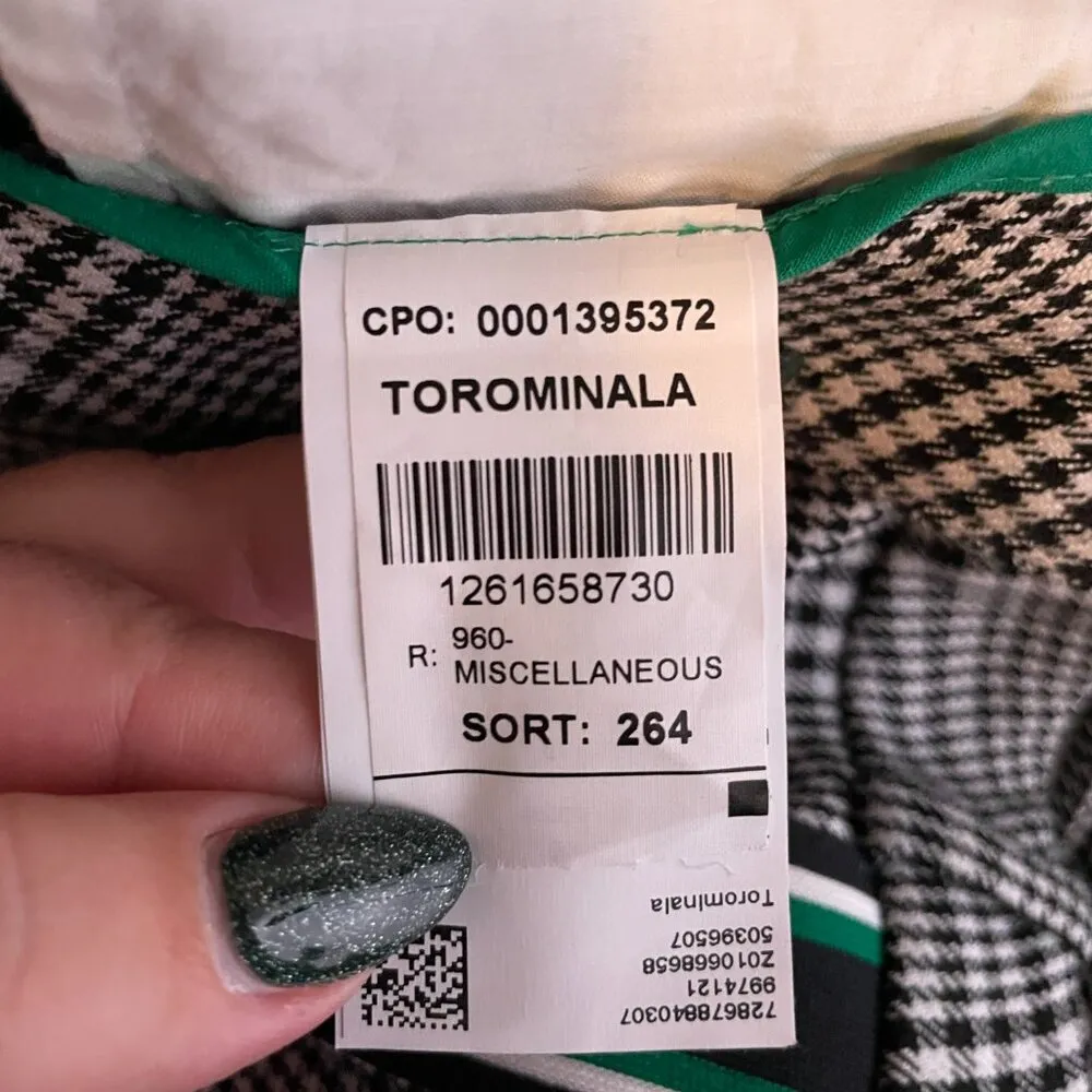 Hugo Boss Women 12 Black White Houndstooth Torominala Glen Plaid Ankle Trousers - Image 12