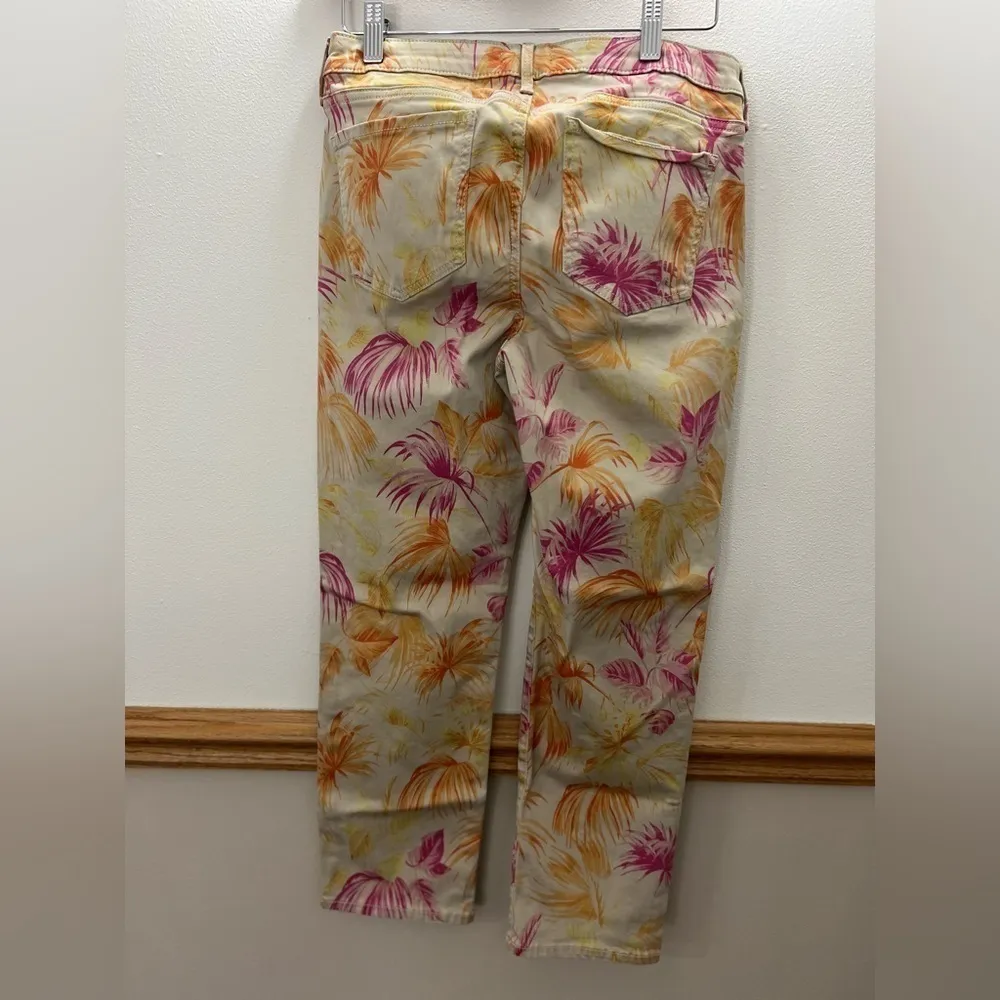 NYDJ Women's Sheri Slim Ankle Jeans Beach Garden Clementine Size 8P - Image 4