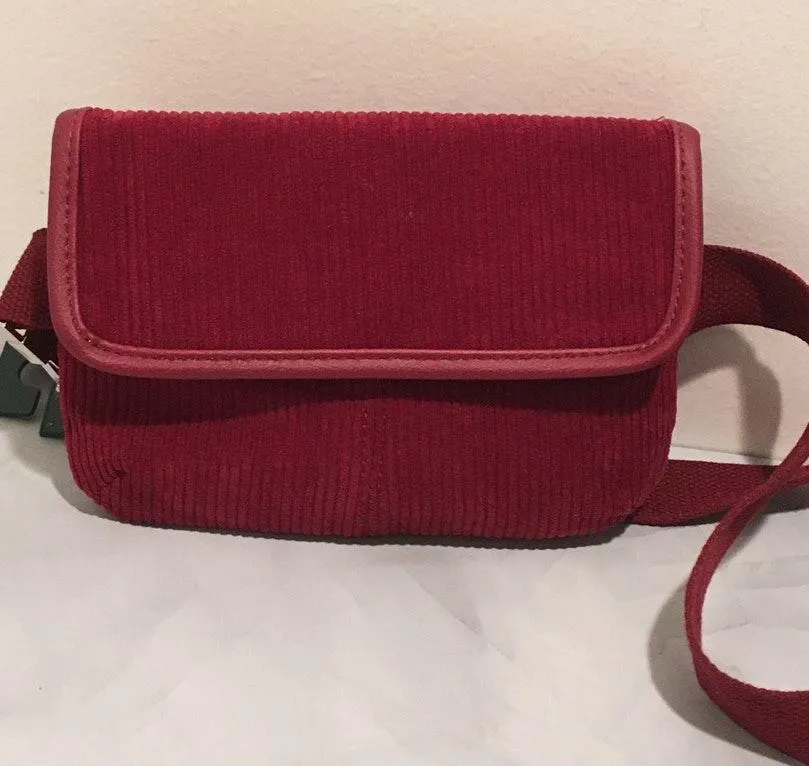 Corduroy Crossbody Red - Image 2