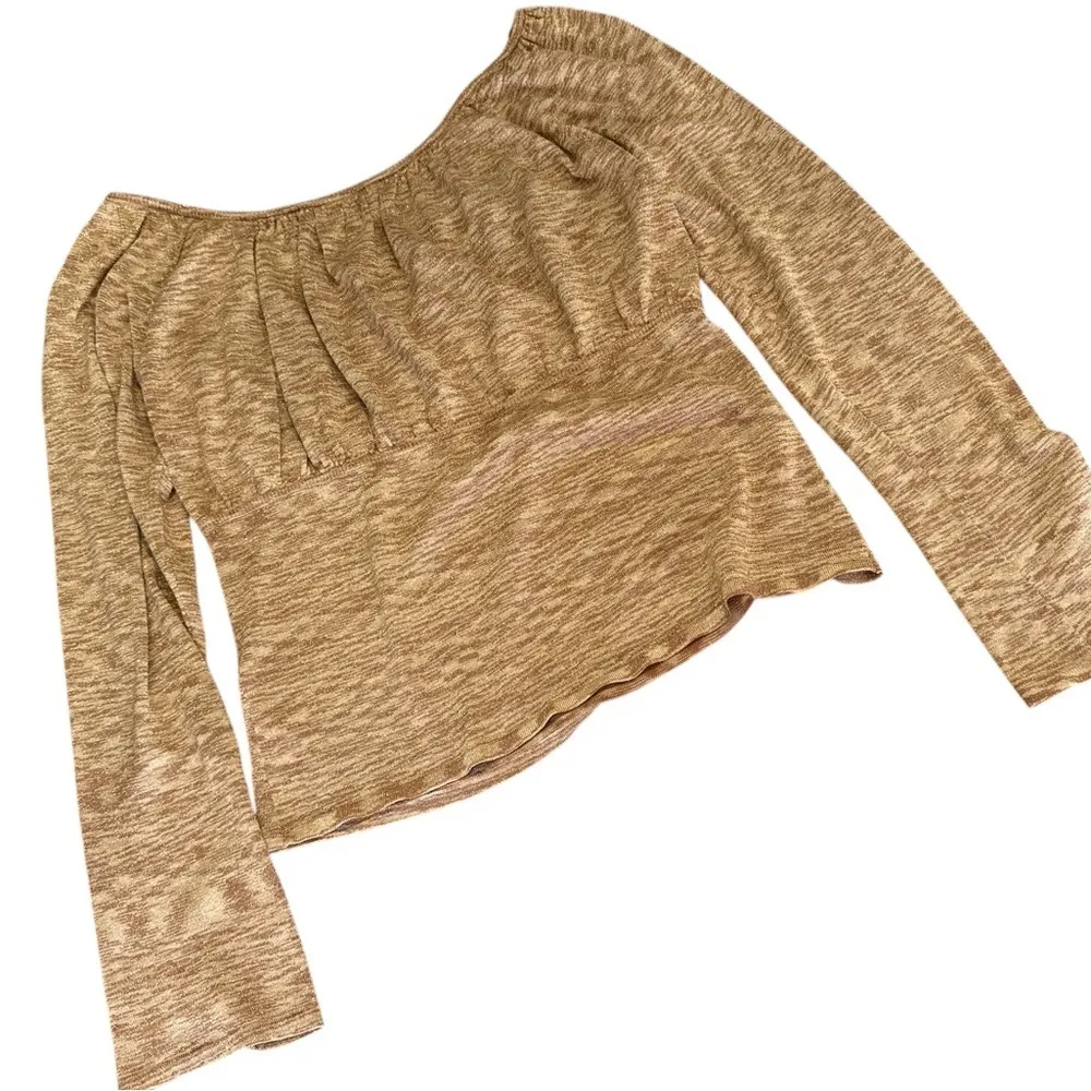 INC Women's Tan Long Sleeve Top Size XL - Image 5
