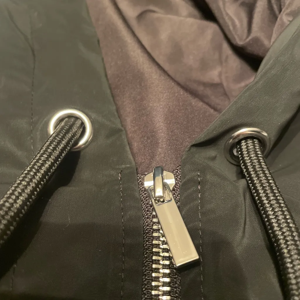 Zara Black Crop Hooded Anorak/Bomber Jacket - Image 12