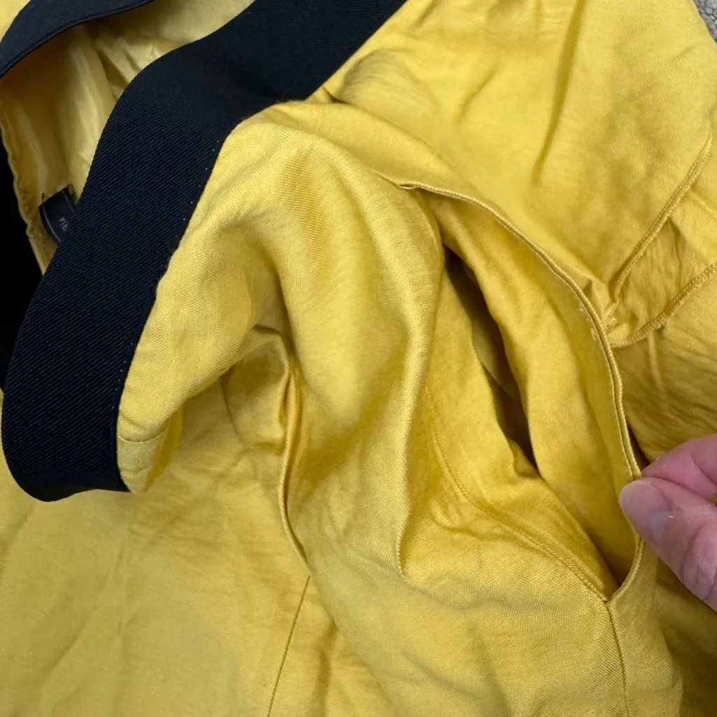 NWT BCBGMaxAzria Yellow Ruffle Tiered Mini Skirt Size 6 - Image 6