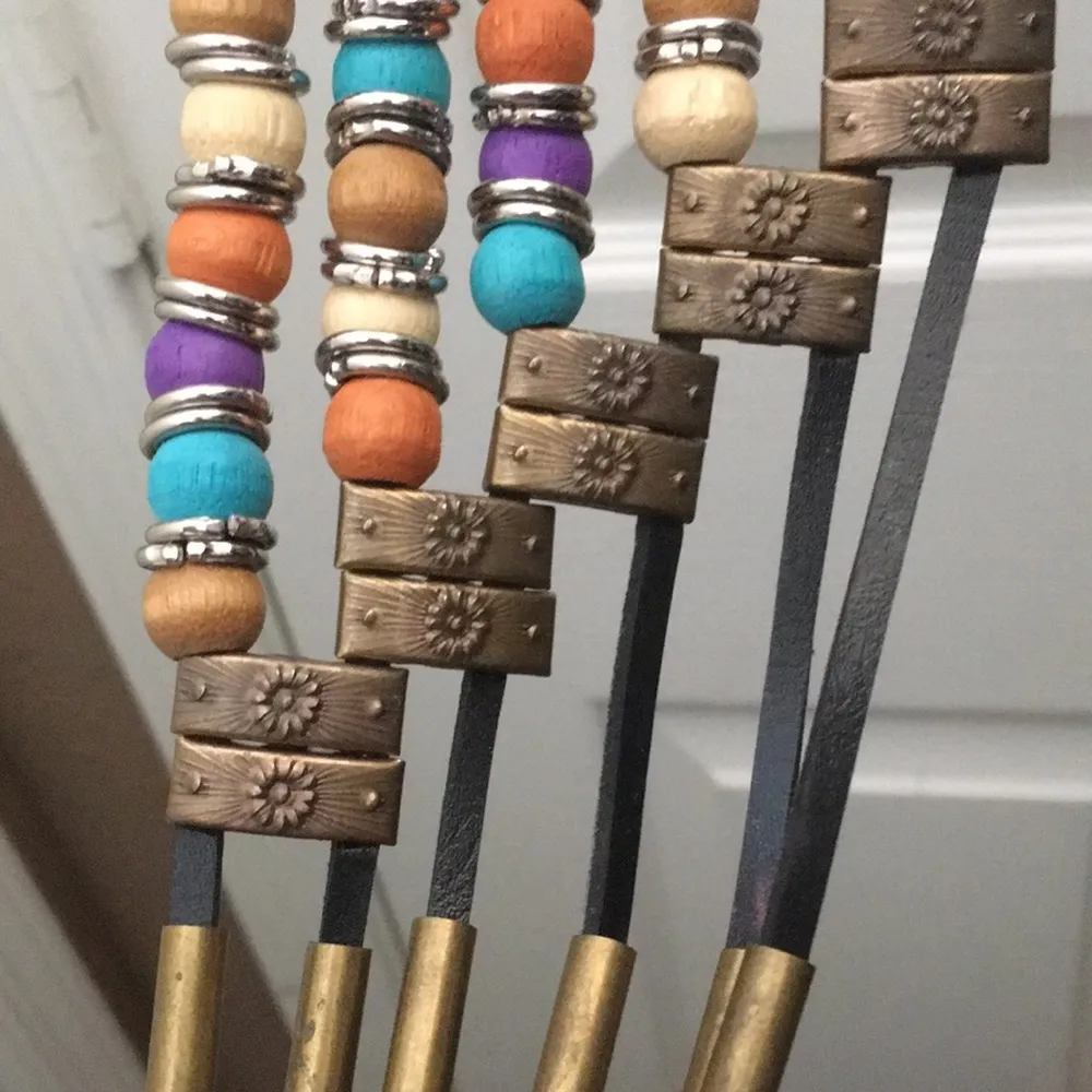 FINAL MARKDOWN Beaded Leather Belt - Image 7