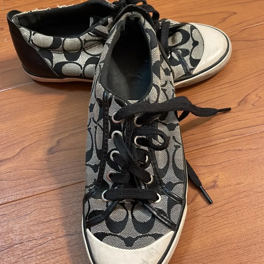 Coach Black Signature Canvas Sneakers - Image 11