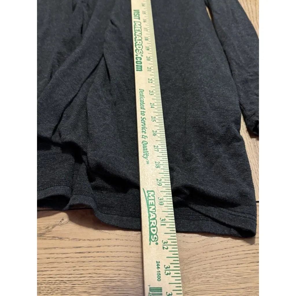 Mono B Cardigan Women's Medium Black 100% Long Sleeve Open Front Athleisure - Image 4