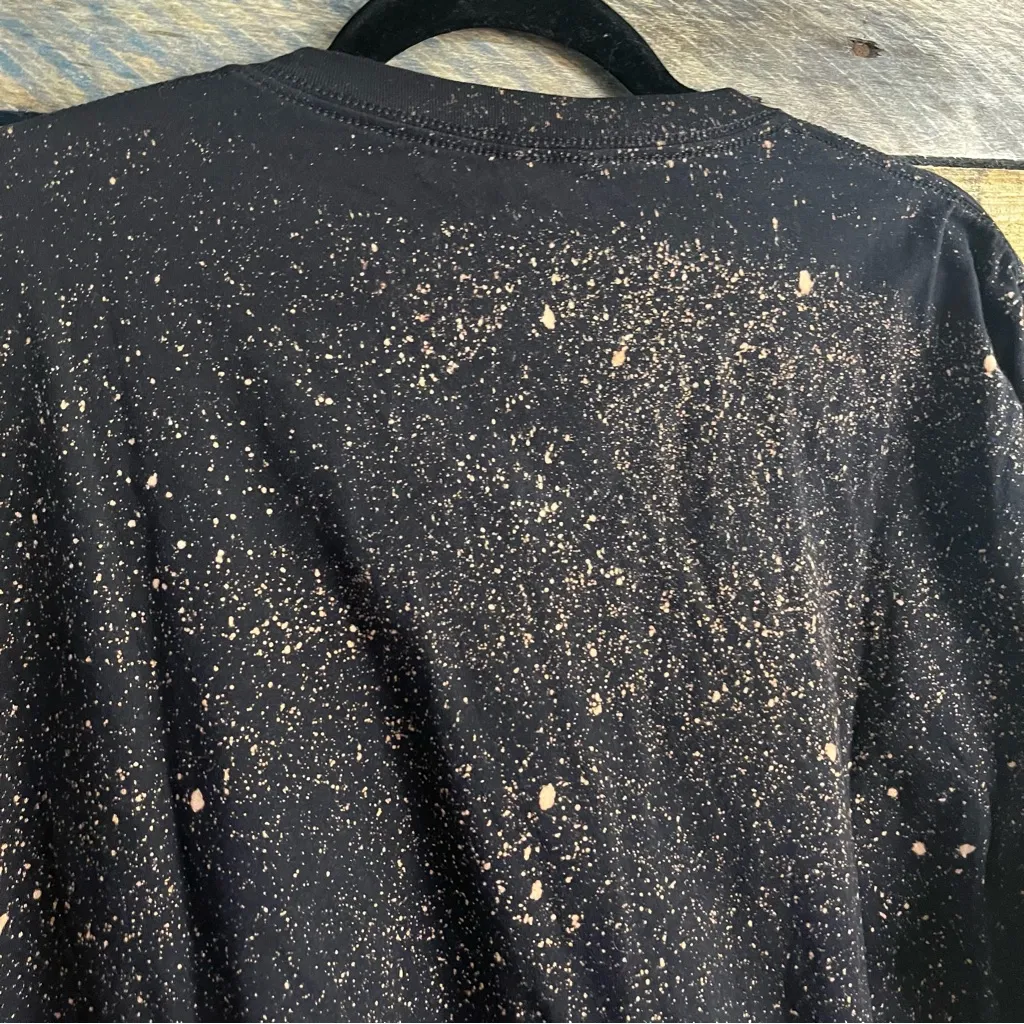 Bella Canvas Black Bleached Hocus Pocus V Neck Tee Size‎ XL - Image 4