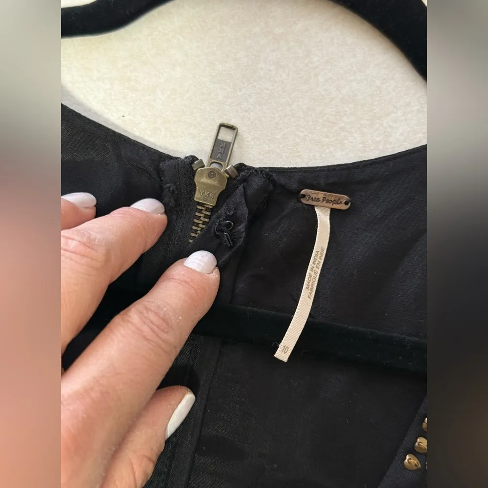 Free People Soho Studded Dress in Black Size 10 - Image 7