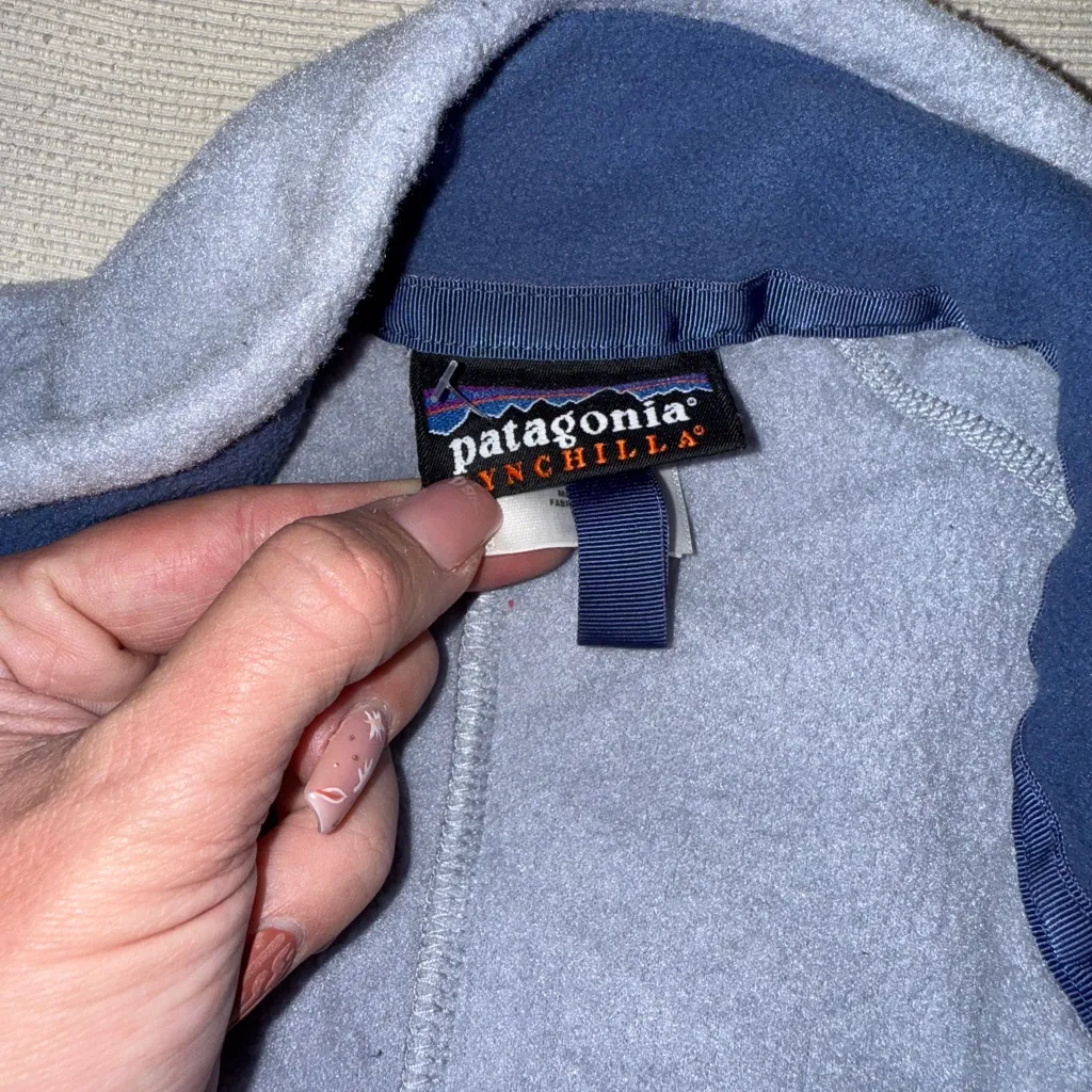 Patagonia Women’s Synchilla Vest Blue Size M - Image 3