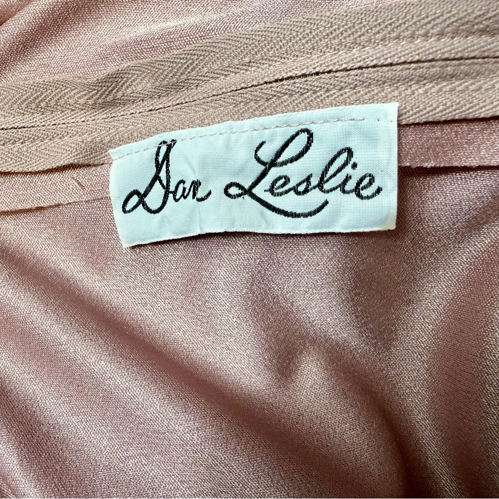 Jan Leslie Blush Silk Fabric Pink Size M - Image 3